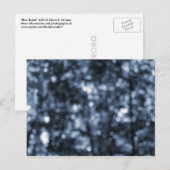 Blue Bokeh-Briefkaart Briefkaart (Voorkant / Achterkant)
