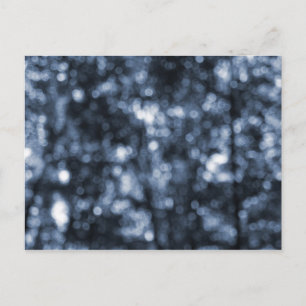 Blue Bokeh-Briefkaart Briefkaart