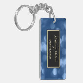 Blue Bokeh Evenementenplanner Sleutelhanger (Voorkant Links)