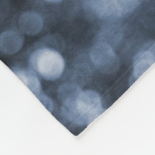 Blue Bokeh Fleece Deken (Hoek)