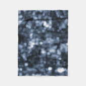 Blue Bokeh Fleece Deken (Voorkant)