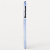 Blue Bokeh Glitter Sparkly Monogram Case-Mate iPhone Case (Achterkant/links)