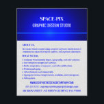 Blue Bokeh Guilloché Design, Graphic Designer Flyer<br><div class="desc">Blue Bokeh Guilloché-ontwerp,  grafische ontwerper Adverteren brochures door de Visitekaartje winkel.</div>