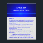 Blue Bokeh Guilloché Design, Graphic Designer Flyer<br><div class="desc">Blue Bokeh Guilloché-ontwerp,  grafische ontwerper Adverteren brochures door de Visitekaartje winkel.</div>
