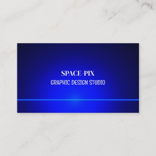 Blue Bokeh Guilloché Design, Graphic Designer Visitekaartje (Voorkant)