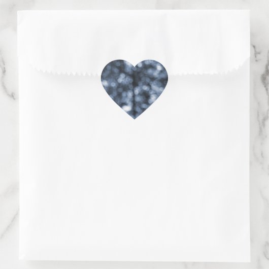 Blue Bokeh Heart Stickers (Tas)