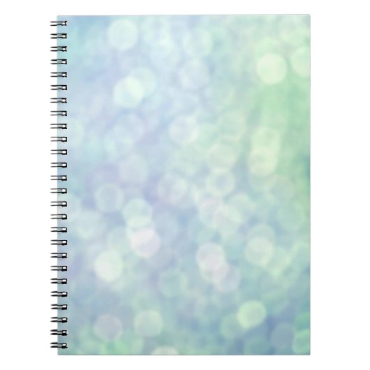 Blue Bokeh-laptop Notitieboek (Voorkant)