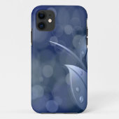 Blue Bokeh Leaves Case-Mate iPhone Case (Achterkant)