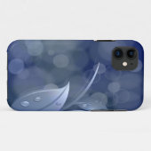 Blue Bokeh Leaves Case-Mate iPhone Case (Achterkant (horizontaal))