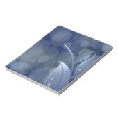 Blue Bokeh Leaves Notitieblok (Linkerzijde)