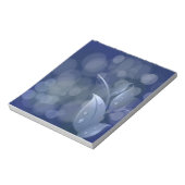 Blue Bokeh Leaves Notitieblok (Linkerzijde)