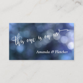 Blue Bokeh Light & Typography 32 Drink Tickets Kortingskaartje