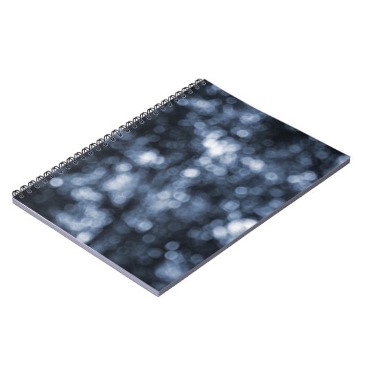 Blue Bokeh Notitieboek (Linkerzijde)