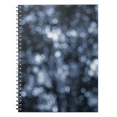 Blue Bokeh Notitieboek (Voorkant)