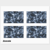 Blue Bokeh Rechthoekige Sticker (Vel)