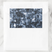 Blue Bokeh Rechthoekige Sticker (Tas)