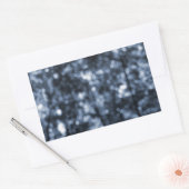 Blue Bokeh Rechthoekige Sticker (Envelop)