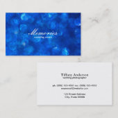 Blue Bokeh Visitekaartje (Voorkant / Achterkant)