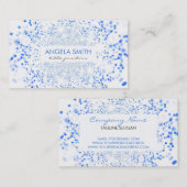 Blue Bokeh Visitekaartje (Voorkant / Achterkant)