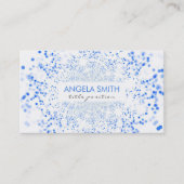 Blue Bokeh Visitekaartje (Voorkant)