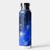 Blue Bokehs Sparkles Festive Waterfles (Links)