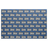 Blue Bold Brush Klasse van 2025 Stof (Fat Quarter)