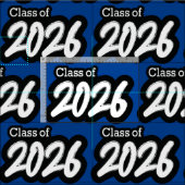 Blue Bold Brush Klasse van 2026 Stof (Delen)