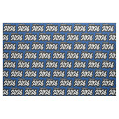 Blue Bold Brush Klasse van 2026 Stof (Fat Quarter)
