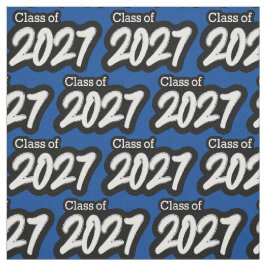 Blue Bold Brush Klasse van 2027 Stof