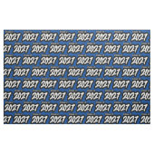 Blue Bold Brush Klasse van 2027 Stof (Fat Quarter)