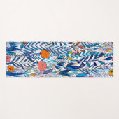 Blue Bold Wildflowers Yogamat (Voorkant (horizontaal))
