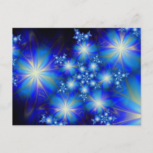 Blue Bonanza Schattige Cool Abstract Briefkaart (Voorkant)