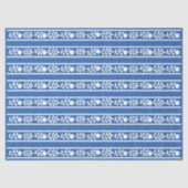 Blue Bone Inlay Floral Border Decoupage Paper Tissuepapier (Voorkant)