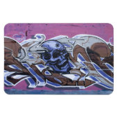 Blue Bonehead Graffiti Magneet (Horizontaal)