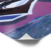 Blue Bonehead Graffiti Perfect Poster (Hoek)