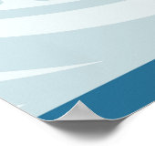 Blue Bongo Drum Music Poster (Hoek)