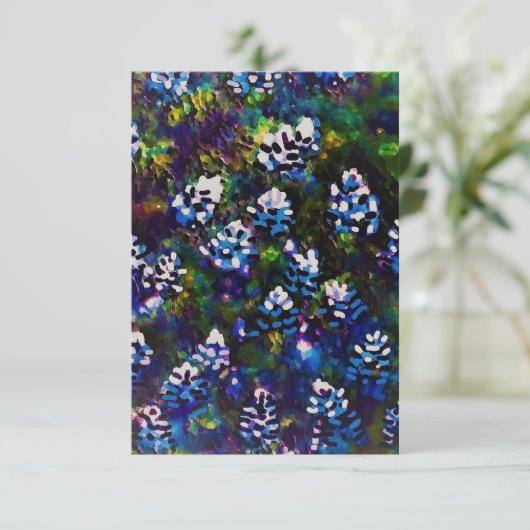 Blue Bonnet Medley Kaart (Staand voorkant)