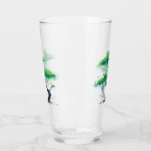 Blue Bonsai Waterverf Glas (Links)