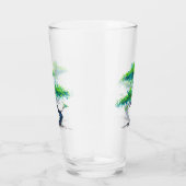 Blue Bonsai Waterverf Glas (Rechts)