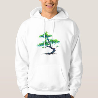 Blue Bonsai Waterverf Hoodie