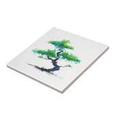Blue Bonsai Waterverf Tegeltje (Zijkant)