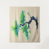 Blue Bonsai Waterverf Wall Wandkleed (Voorkant)