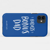 Blue Bonus Dad Stepfather Personalized Stepdad Case-Mate iPhone Case (Achterkant (horizontaal))