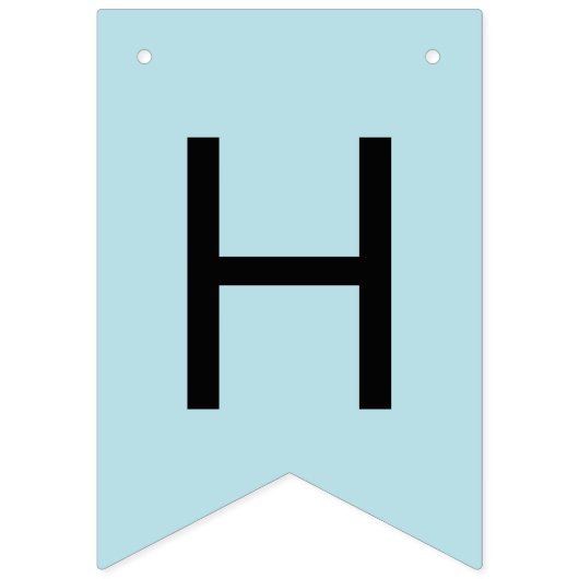 Blue Boo Happy Birthday Party Decor Vlaggetjes (Tweede vlag)