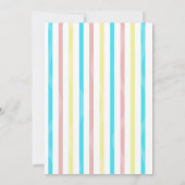 Blue BOO Ik ben halverwege naar een 6 maanden Boy  Kaart (Achterkant)