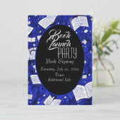 Blue Book lanceringsfeest Kaart (Staand voorkant)