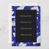 Blue Book lanceringsfeest Kaart (Achterkant)