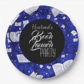 Blue Book lanceringsfeest Papieren Bordje (Voorkant)