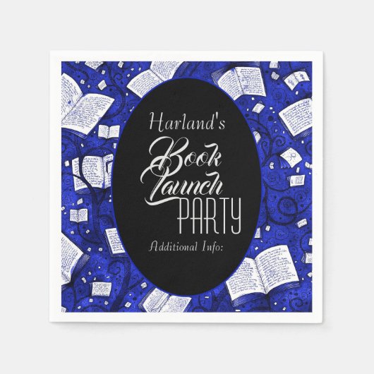 Blue Book lanceringsfeest Servet (Voorkant)