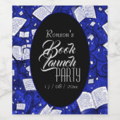 Blue Book lanceringsfeest Wijn Etiket (Enkel label)